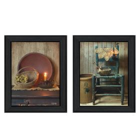 Black "Warm Home Setting Collection" 2 pc by Susan Boyer