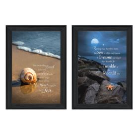 Black Framed "Sea Dream Collection" 2 pc By Robin-Lee Vieira