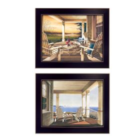 Black frame "Veranda Views Collection" 2 pc by John Rossini