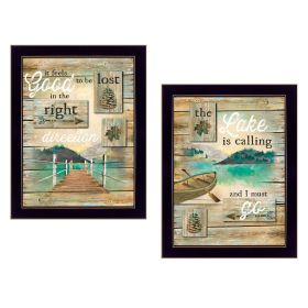 Black frame "Lost in the Right Direction Collection" By Marla Rae