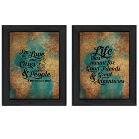 Black Frame "World Traveler Collection" 2 pc  By Susan Ball