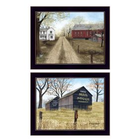 Black Framed "Scenic Country Collection" 2 pc By Billy Jacobs