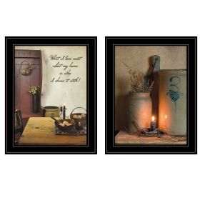 Black Frame "What I Love Most" 2 pc Vignette by Susie Boyer