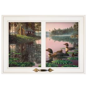 White Window-Style Frame "Northern Tranquility" by Kim Norlien