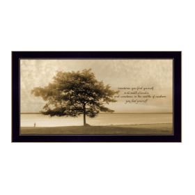 Black Framed "Find Yourself" By Robin-Lee Vieira, Wall Art