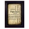 Black Framed "Papa Says" By Susan Ball,  Ready To Hang