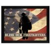 Black Frame "Bless our Firefighters" By Marla Rae