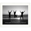 White Framed "Teamwork" By Trendy Decor4U, Printed Wall Art