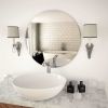 Wall Mirror 23.6" Round Glass