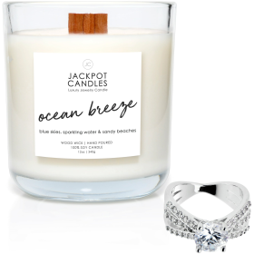 Ocean Breeze Jackpot Candles with Ring Inside, Size 6