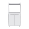 Rockford Kitchen Cart, Double Door Cabinet, 2 Interior Shelves