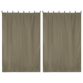 Coffee Liqueur Outdoor Patio Curtain 54"w x 84"l ,2 pcs