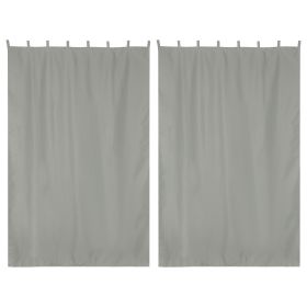 Gray Outdoor Patio Curtain 54"w x 84"l ,2 pcs