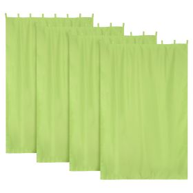 Green Glow Outdoor Patio Curtain 54"w x 84"l ,4 pcs