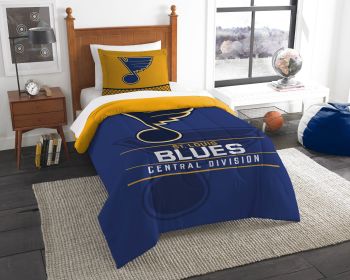 Blues OFFICIAL National Hockey League; Twin Comforter Set