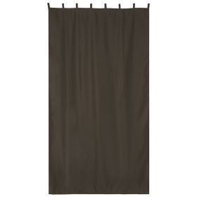 Coffee Outdoor Patio Curtain, W54" x L120"