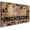 Sweet "Home" Love Inspirational Family Motto Painting 20x40