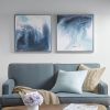 Silver Frame "Madison Park Blue Lagoon", by Blakely Bering