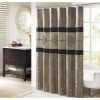 Medallion Pattern Embroidered Shower Curtain, 72"