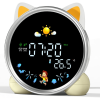 Hansang Digital Cat  Alarm Clock for Kids, with 5 Night Lights