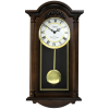 Chestnut Brown Wood Bedford Noah Clock Collection 22"