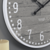 FirsTime & Co. Gray Arlo Wall Clock, Farmhouse, Analog, 20"