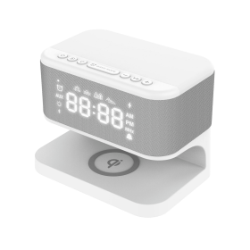 PocketTunes Harmony Wireless alarm clock, Speaker, Qi charge