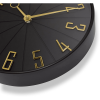 Westclox 12" Black & Gold Modern Analog QA Wall Clock