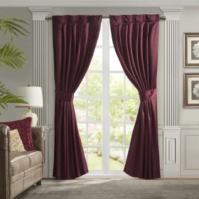 Pleat Curtain Panel with Tieback (Single) 52" x 84"