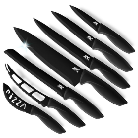 Lux Decor Collection 7 Piece Stainless Kitchen Knife Set