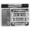 Silver Flatware Set with Steak Knives & Dinner Forks, 49-Piece