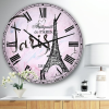 Designart 'Illustration with Paris Eiffel Tower' French Country 23"