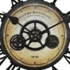 FirsTime & Co. Black Gearworks Wall Clock, Industrial,  24"