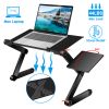 Foldable Aluminum Laptop Table Desk with Mouse Board