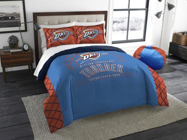 Thunder NBA;  "Reverse Slam" Full/Queen Printed Comforter