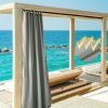 Gray Outdoor Patio Curtain 54"w x 84"l ,2 pcs