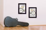 Black Framed "Pedal it Out" 2 pc Vignette by Marla Rae