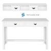 White Home Office Writing Desk with 4 Drawer Study Table