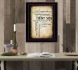 Black Framed "Father Says" By Susan Boyle, Framed Poster