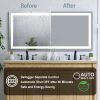 LED Light Vertical/Horizontal 60"x 28" Bathroom Vanity Mirror