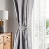 Extendable Floral Magnetic Curtain Tieback / Drape Holder, 2 pc