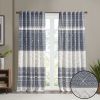 Ink & Ivy Cotton Printed Curtain Panel w/ Chenille detail & lining