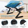 Foldable Aluminum Laptop Table Desk with Mouse Board