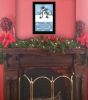 Black Framed "Trendy Snowman" By Diane Arthur, Wall Art