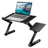 Foldable Aluminum Laptop Table Desk with Mouse Board