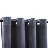 Blackout Curtains with Rings 2 pcs Anthracite 54"x 63" Velvet