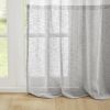 White and Grey Dual-colored Curtain Panel (Single) 52" x 84"