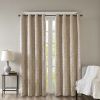 Champagne Hue Knitted Jacquard Damask Blackout Curtain, 2