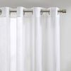 White and Grey Dual-colored Curtain Panel (Single) 52" x 84"