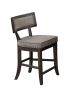 Rustic Espresso Counter Height Dining Chairs wood & Veneer, 2